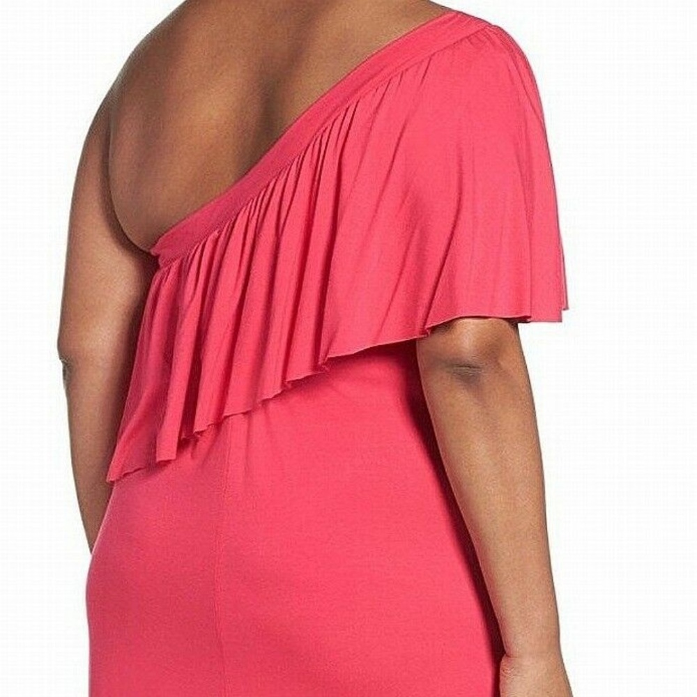 Three Dots Overlay One-Shoulder Dress NWT! - Picture 3 of 5